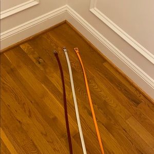 Three Talbots Large Leather Belts